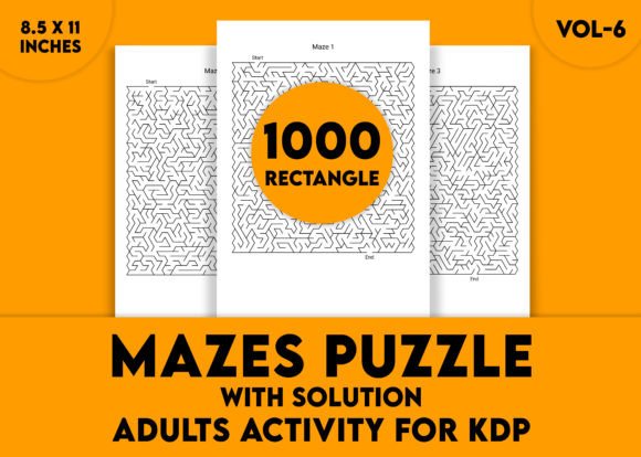 Adults Hard Rectangle Maze Puzzle Vol-6