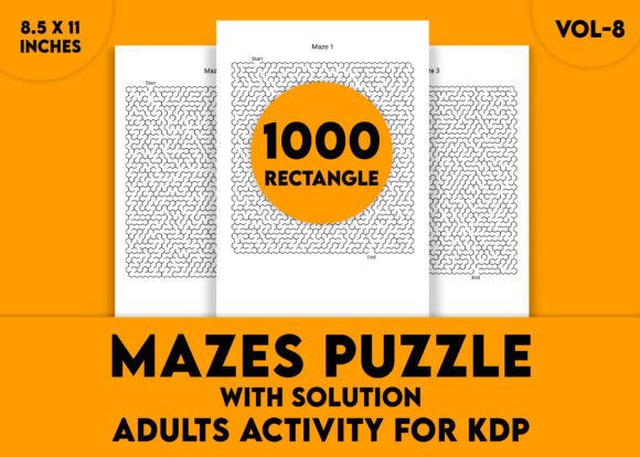 Adults Hard Rectangle Maze Puzzle Vol-8