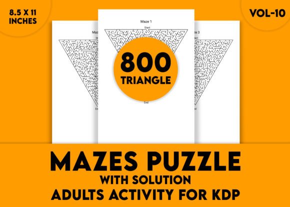Adults Hard Triangle Mazes Puzzle Vol-10: A Strategic Tool for Mental Agility and Problem-Solving
