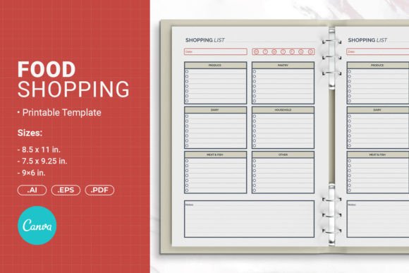 Food Shopping Printable Template: A Practical Tool for Organized Meal Planning