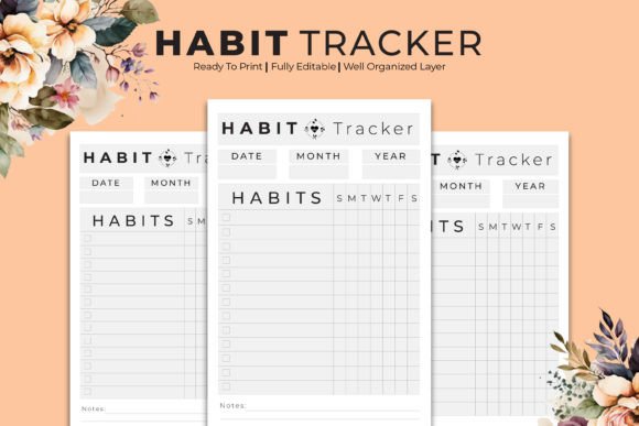 Habit Tracker Weekly Kdp Interior