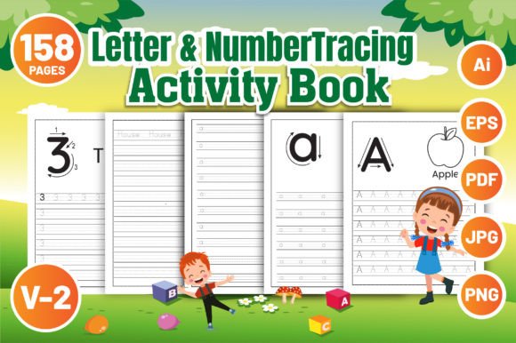 Letter and Number Tracing Book for KDP-2