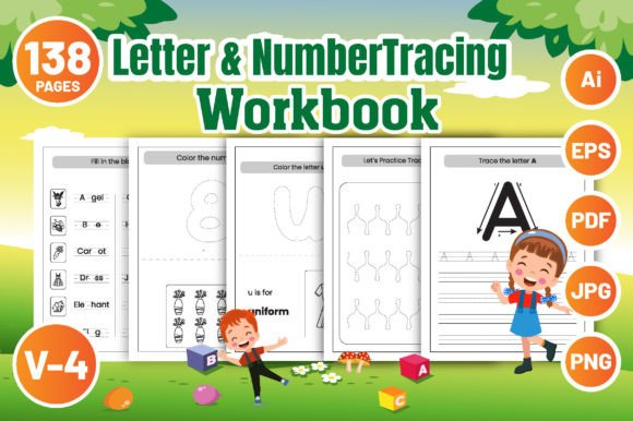Letter and Number Tracing Book for KDP-4: A Comprehensive Learning Tool