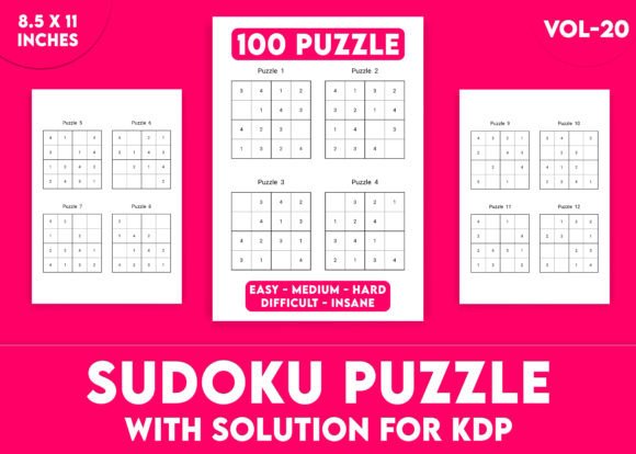 Sudoku Puzzles for KDP Interior Vol-20