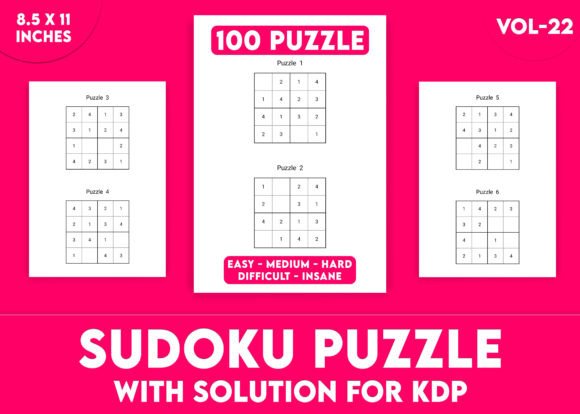 Sudoku Puzzles for KDP Interior Vol-22: A Comprehensive Guide to Logical Challenge and Entertainment