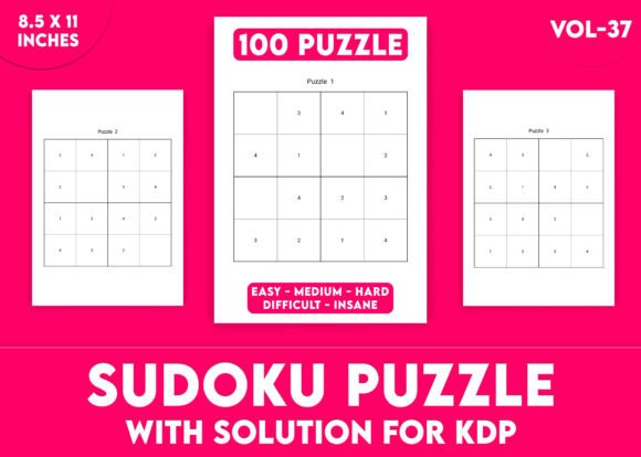 Sudoku Puzzles for KDP Interior Vol-37