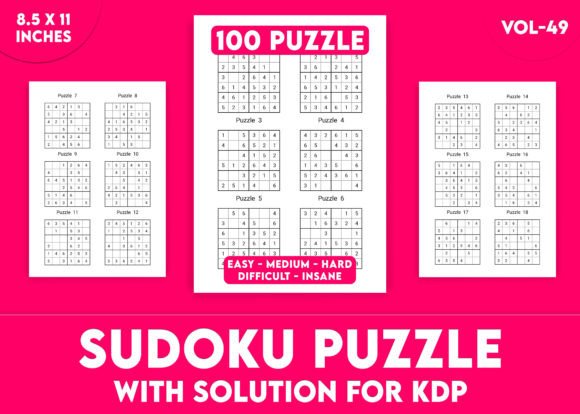 Sudoku Puzzles for KDP Interior Vol-49