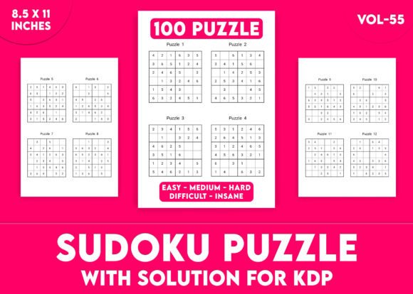 Sudoku Puzzles for KDP Interior Vol-55